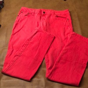 Red/Orange Skinny Jeans
